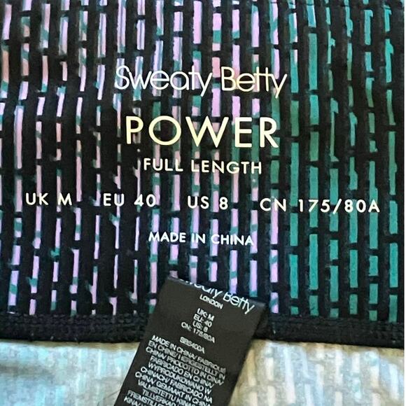 Sweaty Betty Power Leggings Full Length Medium Size 8 - Picture 5 of 5